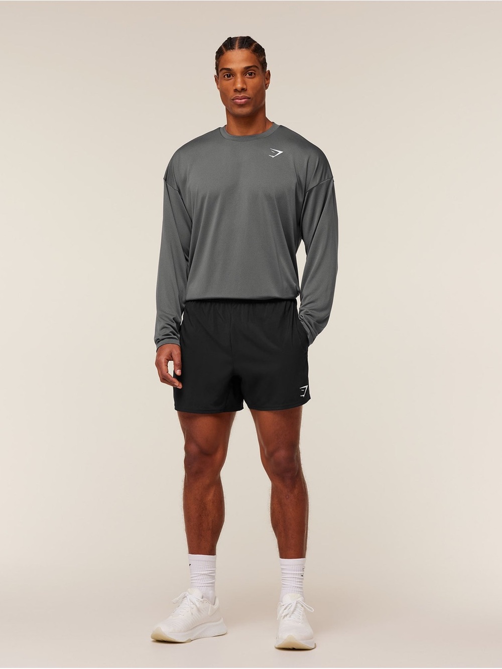 Gymshark Men’s Long Sleeve Training Tee — Dark Grey - Picture 4 of 8